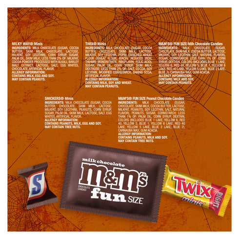M&M's, Snickers & More Chocolate Halloween Candy Variety Bag, 110 ct